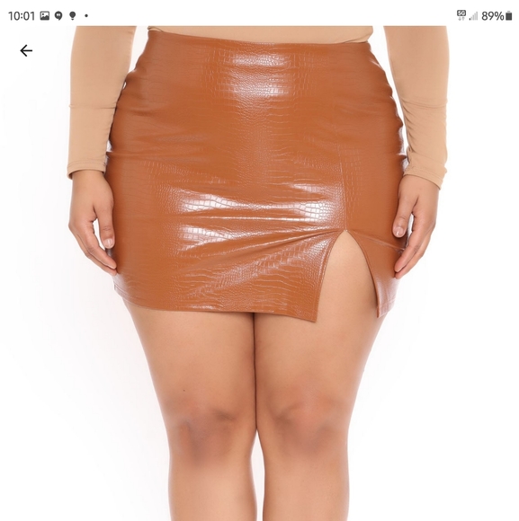 Croc mini skirt Faux - Picture 3 of 3